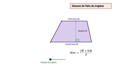 Formule De L Aire D Un Trapèze Comment calculer l'aire d'un trapèze ( formule aire trapeze) - YouTube